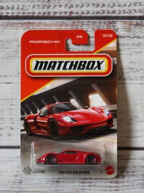Matchbox Porsche 918 Spyder #15/125 New Red Color